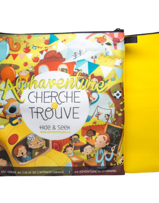 Alphaventure À l'école / Jaune - Cherche et trouve Alphabet